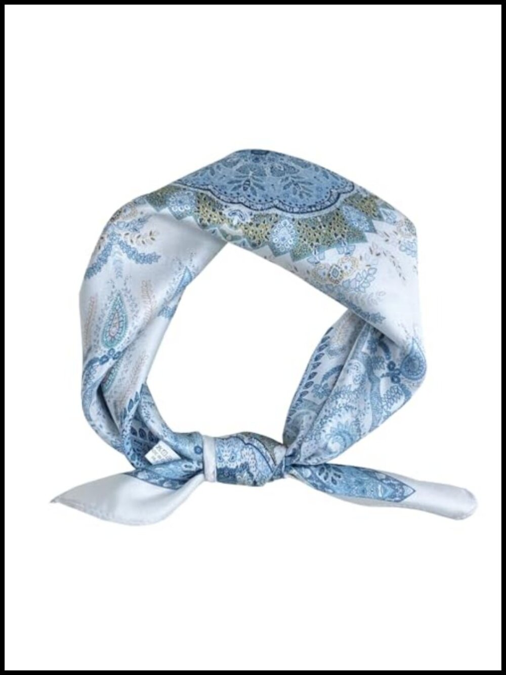 100% Mulberry Silk 21 Inch Square Scarf Bandana Hair Neck Wrap